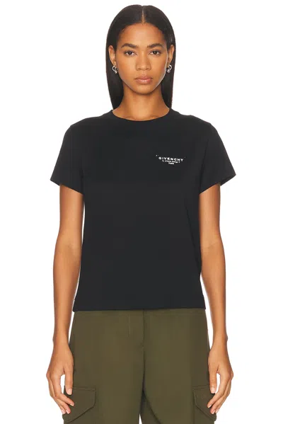 Givenchy Short Sleeve T-shirt In Black