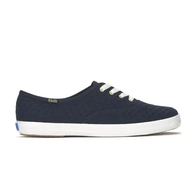 Keds Women's Champion Mini Daisy Eyelet Lace Up Canvas Sneakers