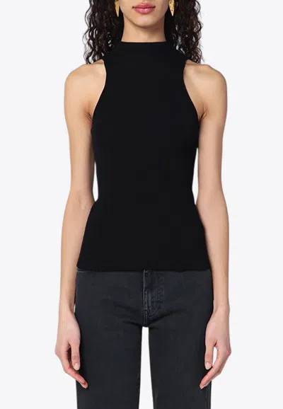 Roberto Collina Ribbed Tank Top In Blue