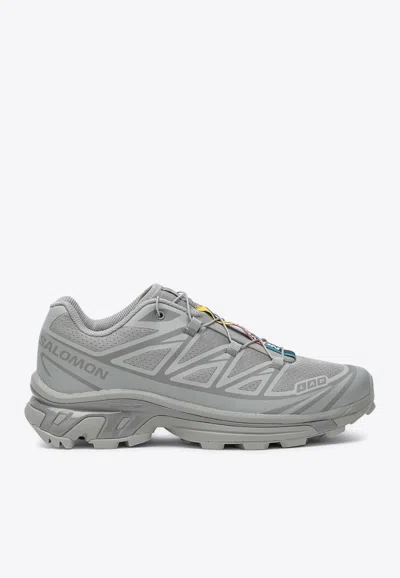 Salomon 'xt-6' Grey Sneaker With Logo Applied On The Tongue And Chunky Sole In Gray