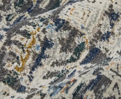 Feizy Kaia 39huf 7'10"x9'6" Area Rug In Gray