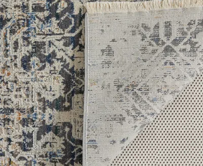 Feizy Kaia 39huf 7'10"x9'6" Area Rug In Gray