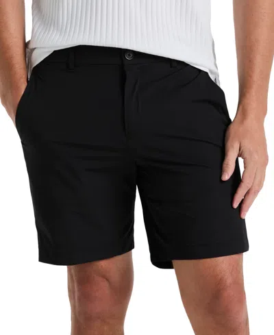 Perry Ellis Men's Solid Stretch 8" Tech Shorts In Black