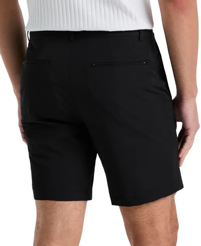 Perry Ellis Men's Solid Stretch 8" Tech Shorts In Black