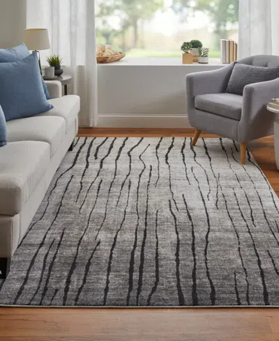 Feizy Kano 39lif 2'2"x3' Area Rug In Gray