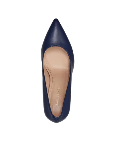 Marc Fisher Zala Block Heel Pump In Blue