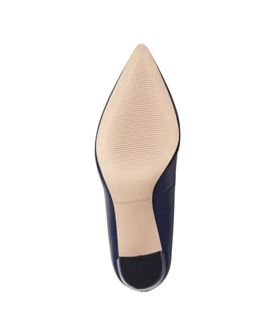Marc Fisher Zala Block Heel Pump In Blue