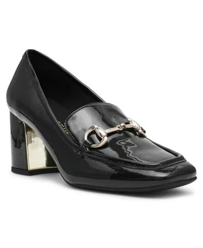 Anne Klein Women's Tobi Block Heel Tailored Pumps In Black