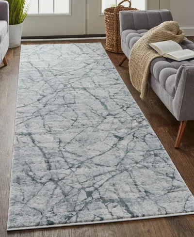 Feizy Atwell 3282f 2'8"x8' Runner Area Rug In Gray