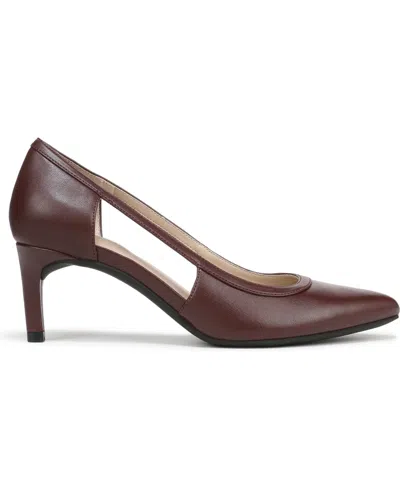 Lifestride Women's Alma Pointed Toe Dress Pumps In Burgundy