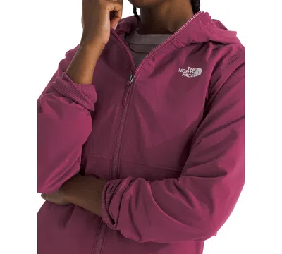 The North Face Women's Shelbe Raschel Zip-front Fleece-lined Hoodie Jacket In Purple