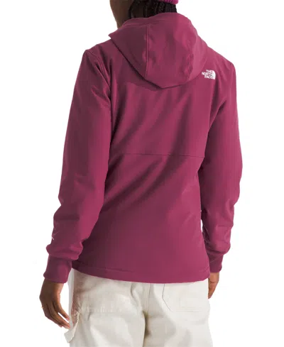 The North Face Women's Shelbe Raschel Zip-front Fleece-lined Hoodie Jacket In Purple