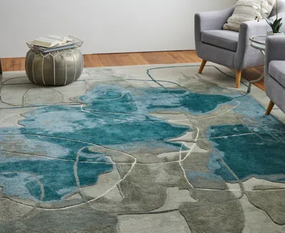 Feizy Anya 8885f 8'x10' Area Rug In Blue