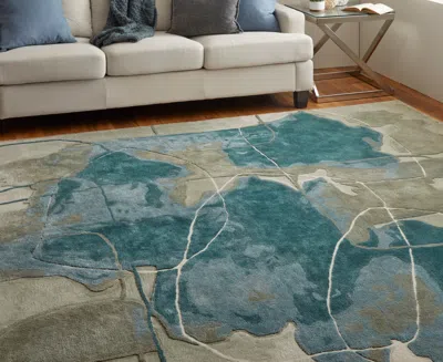 Feizy Anya 8885f 8'x10' Area Rug In Blue