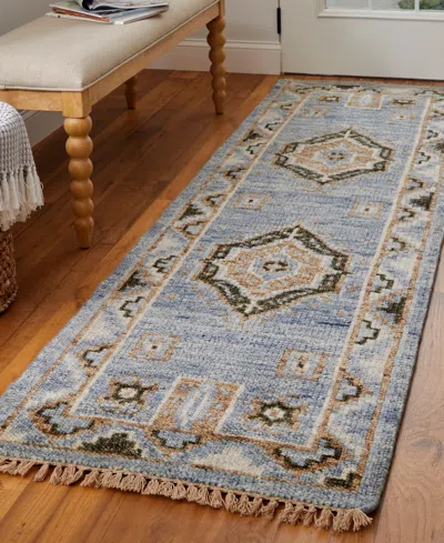 Feizy Fillmore 6935f 2'6"x8' Runner Area Rug In Blue