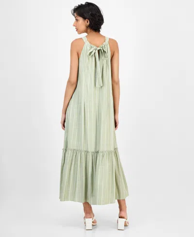 Sandra Darren Women's Tie-back Trapeze Dress In Green