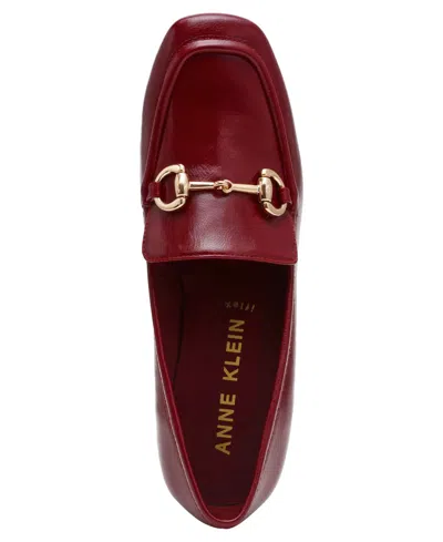 Anne Klein Women's Tobi Block Heel Tailored Pumps In Red