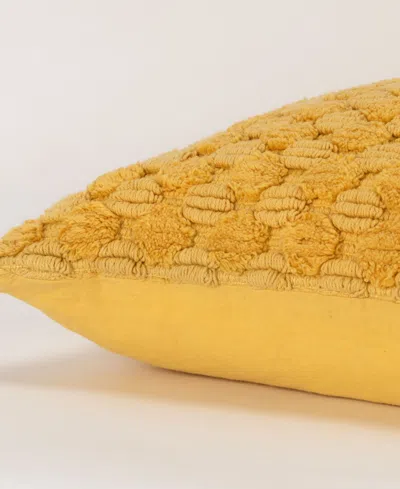 Rizzy Home Modern Industrial Geometric Woven Decorative Pillow, 20" X 20"