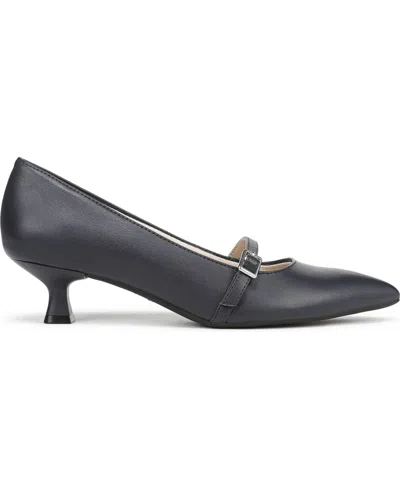 Lifestride Women's Madelyn Mary Jane Pointed Toe Kitten Heel Pumps