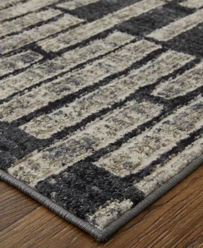 Feizy Kano 39lkf 6'7"x9'6" Area Rug In Black