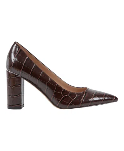 Marc Fisher Women's Viviene High Block Heel Pumps In Animal Print