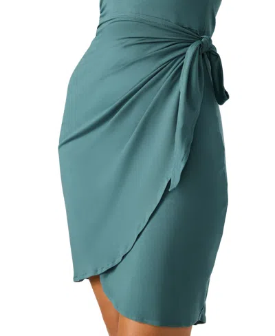 Steve Madden Archer Side Tie Sleeveless Dress In Blue