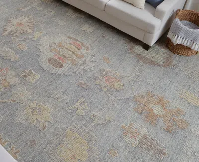 Feizy Grafton 69fmf 5'6"x8'6" Area Rug In Gray