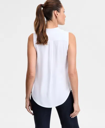Inc International Concepts Women's V-neck Sleeveless Top, Exclusively At Macy's In White