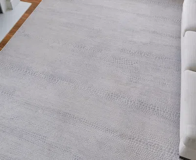 Feizy Prasad 39n8f 5'x8' Area Rug In Gray