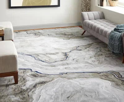 Feizy Gaspar 39kuf 5'2"x7'2" Area Rug In Gray