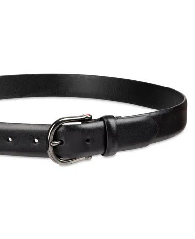 Tommy Hilfiger Men's Nautical Feather Edge Leather Belt
