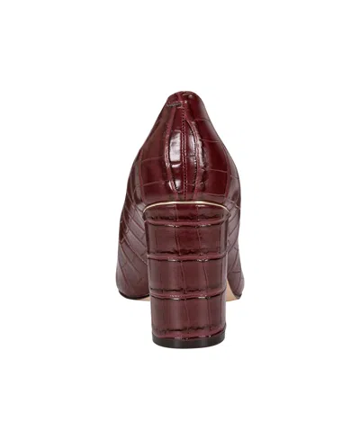 Marc Fisher Women's Viviene High Block Heel Pumps In Burgundy