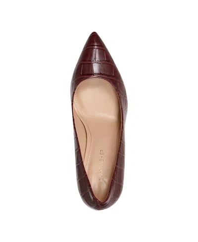 Marc Fisher Women's Viviene High Block Heel Pumps In Burgundy
