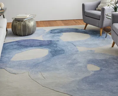 Feizy Anya 8887f 2'x3' Area Rug In Blue