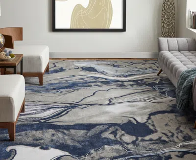 Feizy Gaspar 39ktf 8'x11' Area Rug In Gray