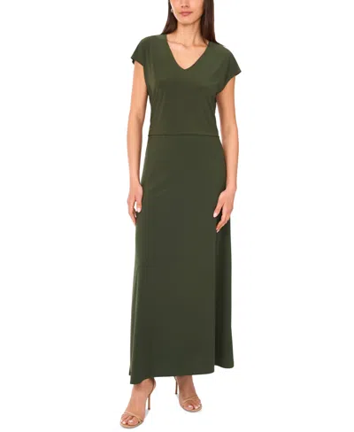 Sam & Jess Women's A-line Pull-on Maxi Skirt In Green
