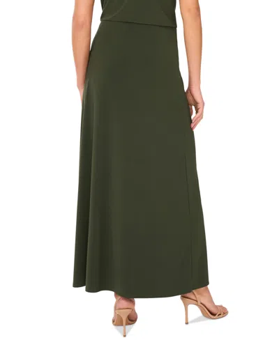 Sam & Jess Women's A-line Pull-on Maxi Skirt In Green