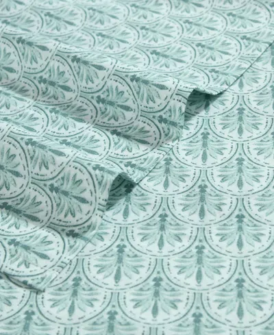 Tommy Bahama Home Cotton Percale 4 Piece Sheet Set, Queen