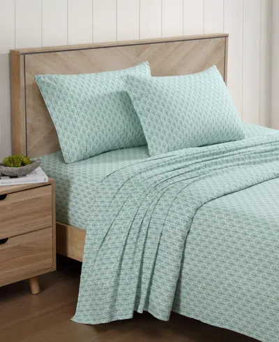 Tommy Bahama Home Cotton Percale 4 Piece Sheet Set, Queen