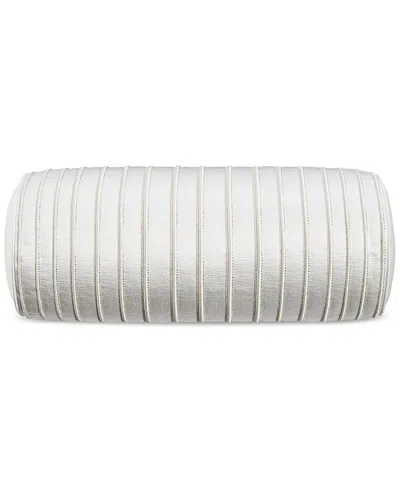 Hotel Collection Last Act!  Glint Bolster Decorative Pillow, 8" X 20", Exclusively At Macy's In White