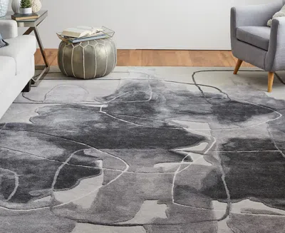 Feizy Anya 8885f 5'x8' Area Rug In Gray