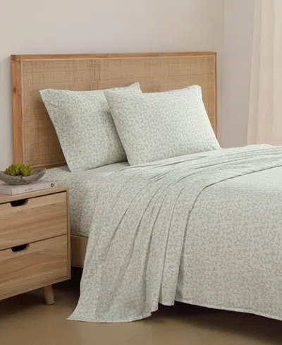 Tommy Bahama Home Cotton Percale 4 Piece Sheet Set, Queen