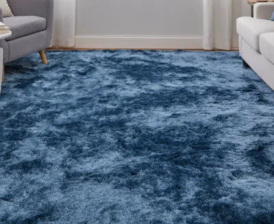 Feizy Indochine 4550f 7'6"x9'6" Area Rug In Blue