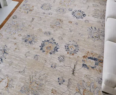 Feizy Pasha 39m9f 7'10"x10'3" Area Rug In Gray