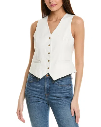 1.state Princess Seam Vest In White