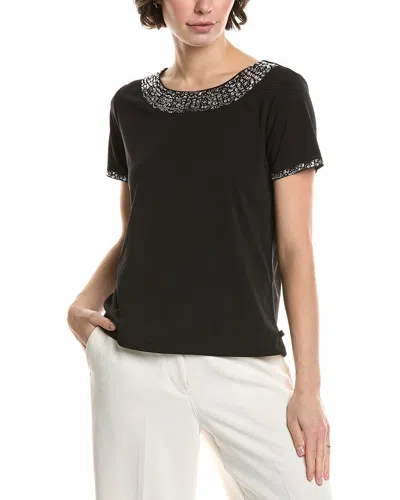 Karl Lagerfeld Knit Top In Black