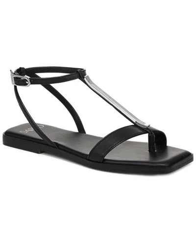 Franco Sarto Logan Leather Thong In Black