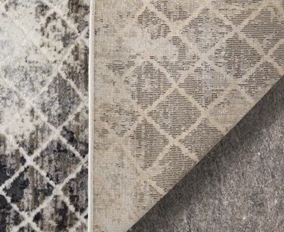 Feizy Kano 3873f 7'10"x10' Area Rug In Gray
