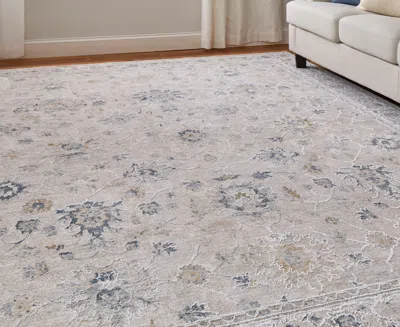 Feizy Pasha 39m7f 7'10"x10'3" Area Rug In Gray