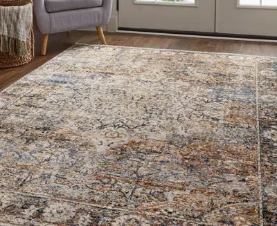 Feizy Kaia 39gmf 2'6"x10' Runner Area Rug In Brown